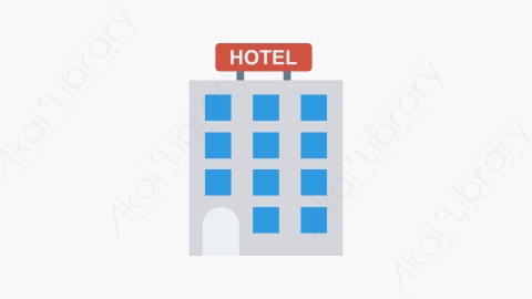 图片素材-201-酒店-6hotel扁平卡通酒店和餐厅元素图标