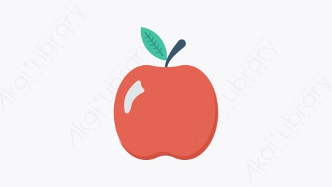 图片素材-203-苹果apple扁平卡通食物餐饮元素图标