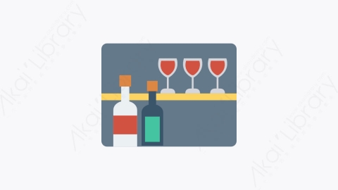 图片素材-204-葡萄酒-8wine扁平卡通酒店和餐厅元素图标