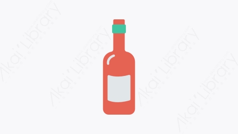 图片素材-205-瓶-5bottle扁平卡通食物餐饮元素图标