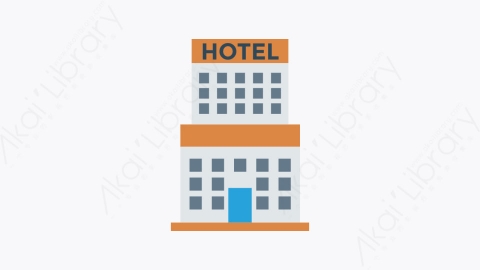 图片素材-212-酒店-5hotel扁平卡通酒店和餐厅元素图标
