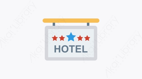 图片素材-225-酒店-4hotel扁平卡通酒店和餐厅元素图标