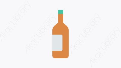 图片素材-247-葡萄酒wine扁平卡通食物餐饮元素图标