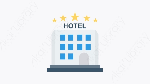 图片素材-290-酒店-1hotel扁平卡通酒店和餐厅元素图标