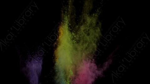 视频素材-爆炸粉尘色粉4K_UHD_SIDE_VIEW_2