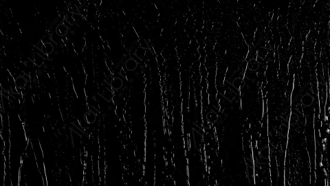 视频素材-雨水下雨水滴落在玻璃上滑落Back_Forth_Dribble