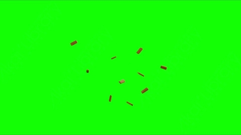 视频素材-砖块落地Debris_Bricks_Middle_02