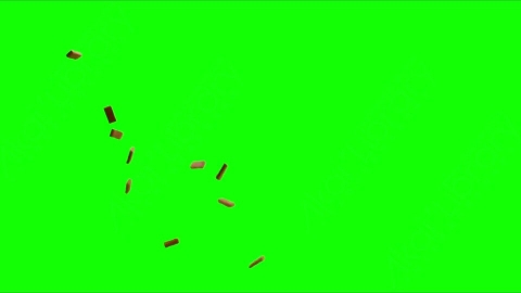 视频素材-砖块落地Debris_Bricks_TopSide_02