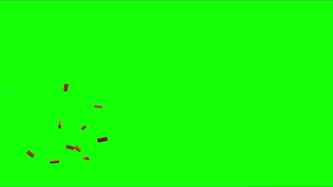 视频素材-砖块落地Debris_Bricks_TopSide_05