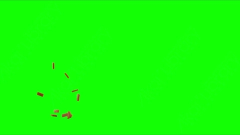 视频素材-砖块落地Debris_Bricks_TopSide_07