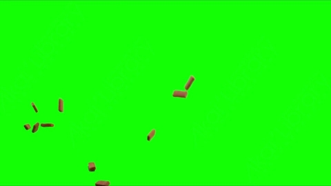 视频素材-砖块落地Debris_Bricks_TopSide_10