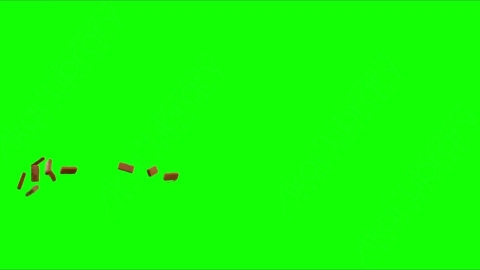 视频素材-砖块落地Debris_Bricks_TopSide_16