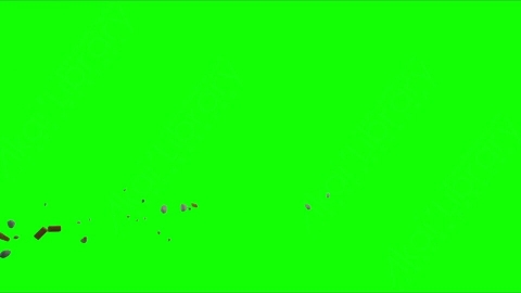 视频素材-石块碎石砖块落地Debris_RocksAndBricks_TopSide_01