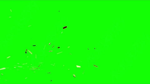视频素材-木头木板破碎落地Debris_Wood_Side_01