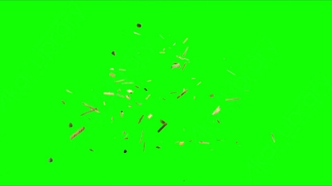 视频素材-木头木板碎石破碎落地Debris_WoodandRocks_Middle_01