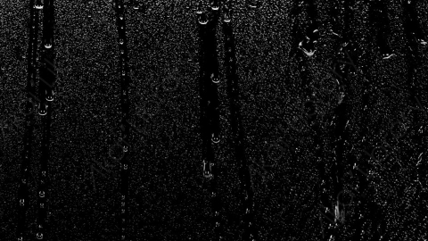 视频素材-雨水下雨落在玻璃上Drizzle_To_Dribble