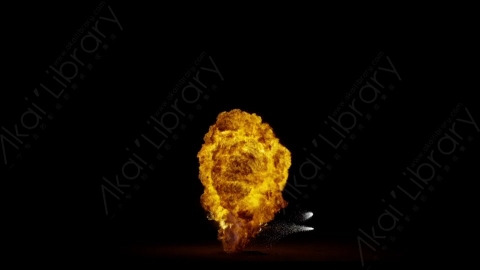 视频素材-爆炸火焰Explosion_Air_Sparks_60fps_02