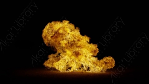 视频素材-爆炸火焰Explosion_Ground_120fps_02