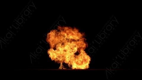 视频素材-爆炸火焰Explosion_Ground_60fps_04