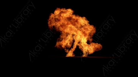 视频素材-爆炸火焰Explosion_Ground_60fps_05