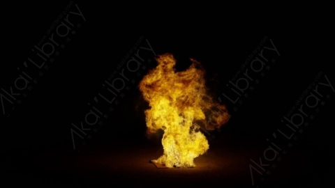 视频素材-爆炸火焰Explosion_Ground_Sparks_120fps_07