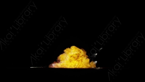 视频素材-爆炸火焰Explosion_Ground_Sparks_60fps_04