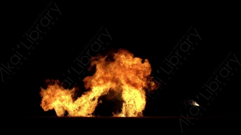 视频素材-爆炸火焰Explosion_Ground_Sparks_60fps_10