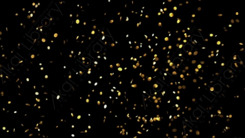 视频素材-金色纸屑Explosion_right_BG