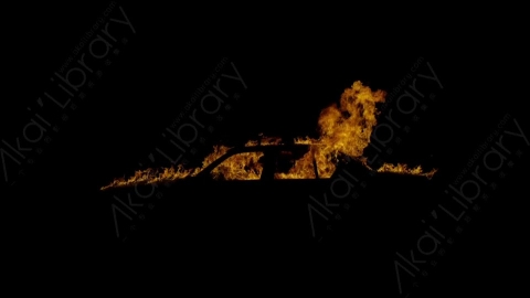 视频素材-车辆燃烧火焰Fire_Car_Side_60fps_01