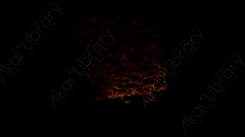 视频素材-天花板燃烧火焰Fire_Ceiling_120fps_04