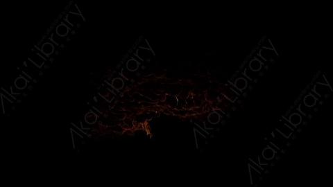 视频素材-天花板燃烧火焰Fire_Ceiling_60fps_02