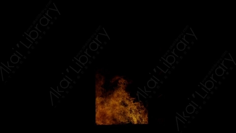 视频素材-门内燃烧火焰Fire_Door_Front_120fps_05