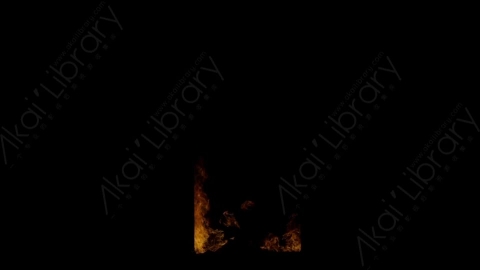 视频素材-门内燃烧火焰Fire_Door_Front_120fps_07