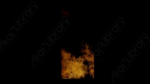 视频素材-门内燃烧火焰Fire_Door_Front_120fps_10