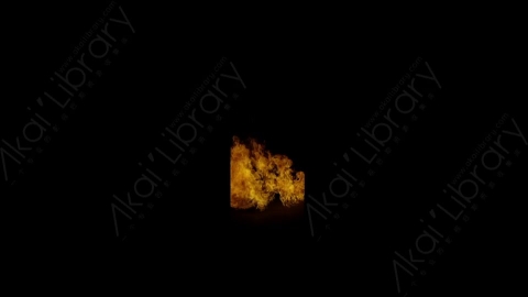 视频素材-门内燃烧火焰Fire_Door_Front_60fps_02