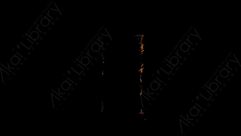 视频素材-门框燃烧火焰Fire_Door__Frame_Front_60fps_03