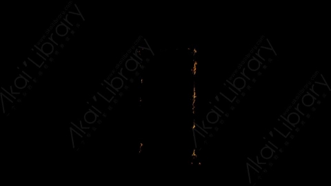 视频素材-门框燃烧火焰Fire_Door__Frame_Front_60fps_04