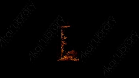 视频素材-木头燃烧火焰Fire_Frame_TheeQuarterBack_120fps_01