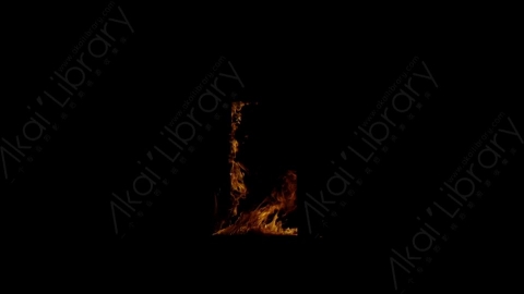 视频素材-木头燃烧火焰Fire_Frame_TheeQuarterBack_120fps_04
