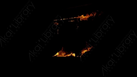 视频素材-木头燃烧火焰Fire_Frame_TheeQuarterBack_120fps_08