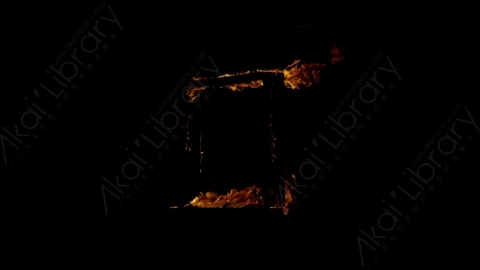 视频素材-木头燃烧火焰Fire_Frame_TheeQuarterBack_120fps_11