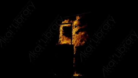 视频素材-木头燃烧火焰Fire_Frame_TheeQuarterBack_120fps_13
