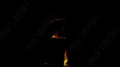 视频素材-木头燃烧火焰Fire_Frame_TheeQuarterBack_120fps_14