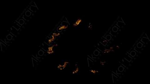 视频素材-环形燃烧火焰Fire_Ring_Front_60fps_04