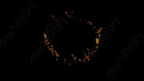 视频素材-环形燃烧火焰Fire_Ring_Front_60fps_05