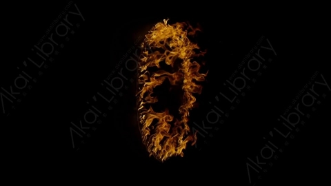 视频素材-环形燃烧火焰Fire_Ring_Side_120fps_04