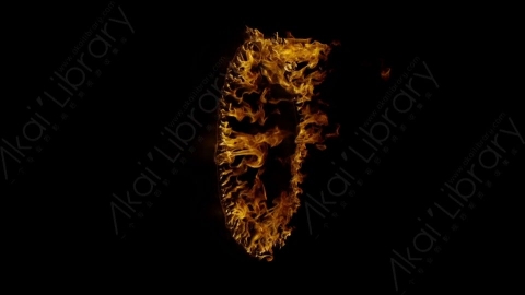 视频素材-环形燃烧火焰Fire_Ring_Side_120fps_05