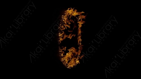 视频素材-环形燃烧火焰Fire_Ring_Side_120fps_06