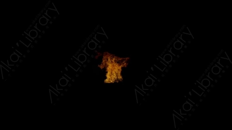 视频素材-窗户窗口燃烧火焰Fire_Window_Front_Large_120fps_07