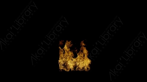 视频素材-窗户窗口燃烧火焰Fire_Window_Front_Large_120fps_08